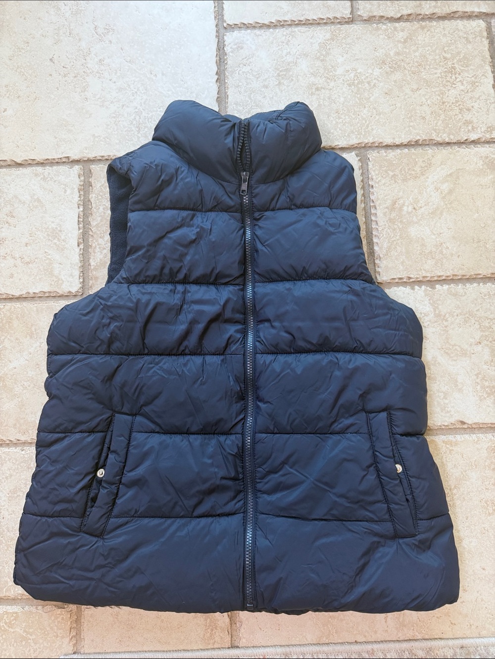 Old Navy Navy Puffer Vest